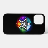 Wicca pentagram iPhone hoesje (Achterkant horizontaal)