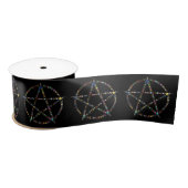wicca-pentagram satijnen lint (Spoel)