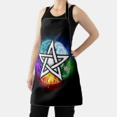 Wicca pentagram schort (Insitu)