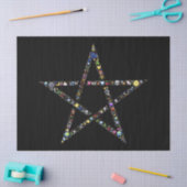 wicca-pentagram tissuepapier (Craft)