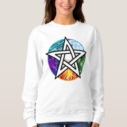 Wicca pentagram trui (Voorkant)