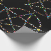 wicca pentagram verpakkingspapier cadeaupapier (Hoek)