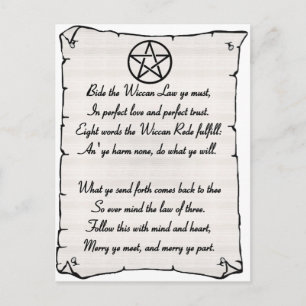 Wicca Reade Briefkaart
