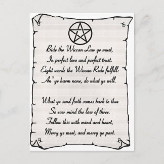 Wicca Reade Briefkaart