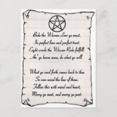 Wicca Reade Briefkaart (Voorkant)