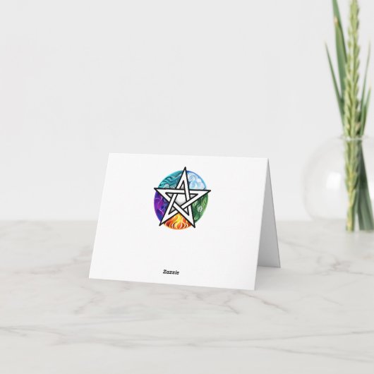 Wiccaanpentagram (Achterkant)