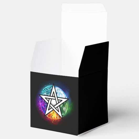 Wiccaanpentagram Bedankdoosjes (Geopend)