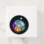 Wiccaanpentagram Bedankjes Labels (In situ)