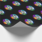 Wiccaanpentagram Cadeaupapier (Hoek)