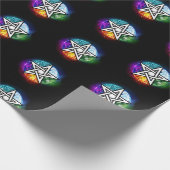 Wiccaanpentagram Cadeaupapier (Hoek)