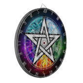 Wiccaanpentagram Dartbord (Voorkant Links)