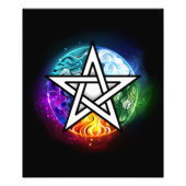 Wiccaanpentagram Foto Afdruk (Voorkant)