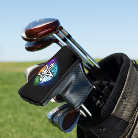 Wiccaanpentagram Golfheadcover (Insitu)
