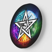 Wiccaanpentagram Grote Klok (Hoek)