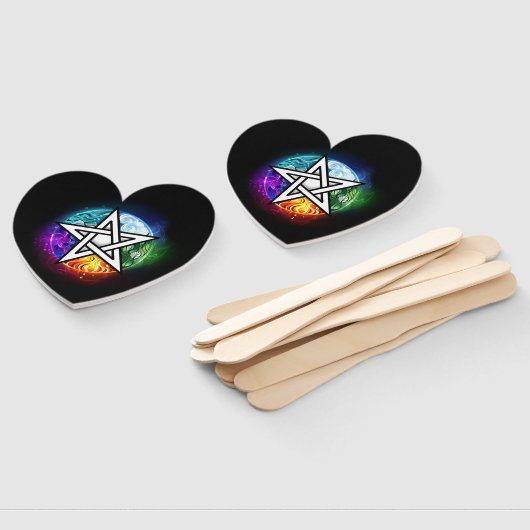 Wiccaanpentagram Handwaaier (Niet-gemonteerd)