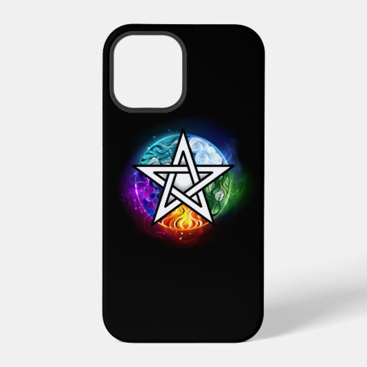 Wiccaanpentagram iPhone Hoesje (Achterkant)
