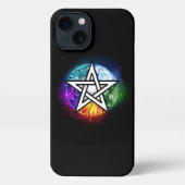 Wiccaanpentagram iPhone Hoesje (Achterkant)