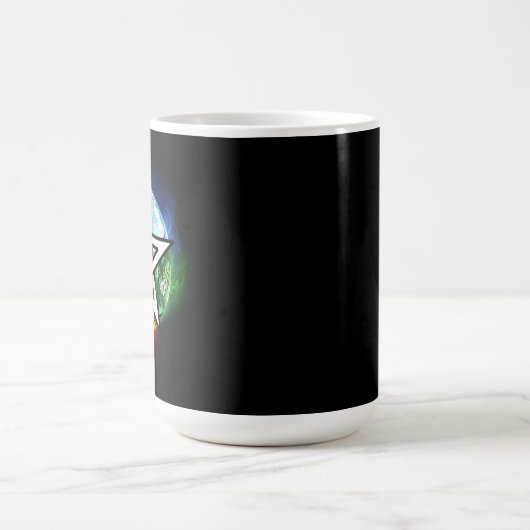 Wiccaanpentagram Koffiemok (Center)