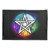 Wiccaanpentagram Kussensloop (Achterkant)