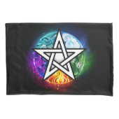 Wiccaanpentagram Kussensloop (Voorkant)