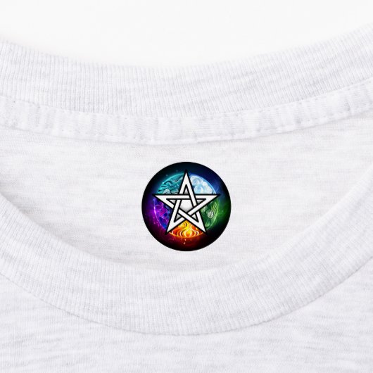 Wiccaanpentagram Labels (Aangebracht)