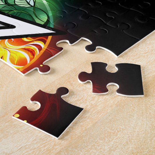 Wiccaanpentagram Legpuzzel (Zijkant)