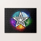 Wiccaanpentagram Legpuzzel (Horizontaal)