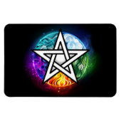 Wiccaanpentagram Magneet (Horizontaal)