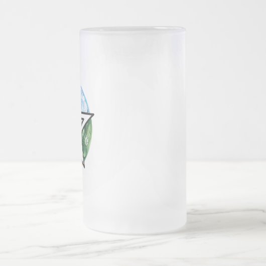 Wiccaanpentagram Matglas Bierpul (Center)