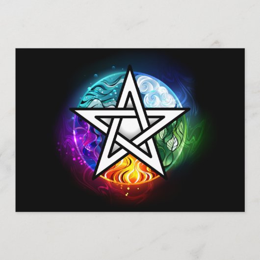 Wiccaanpentagram Menu (Voorkant)