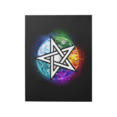 Wiccaanpentagram Notitieblok (Linkerzijde)