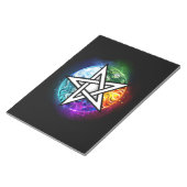 Wiccaanpentagram Notitieblok (Schuin)