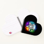 Wiccaanpentagram Notitieboek (Binnen)