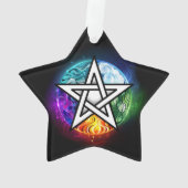 Wiccaanpentagram Ornament (achterkant)