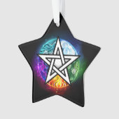 Wiccaanpentagram Ornament (voorkant)