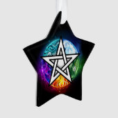 Wiccaanpentagram Ornament (voorkant)