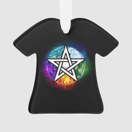 Wiccaanpentagram Ornament (achterkant)