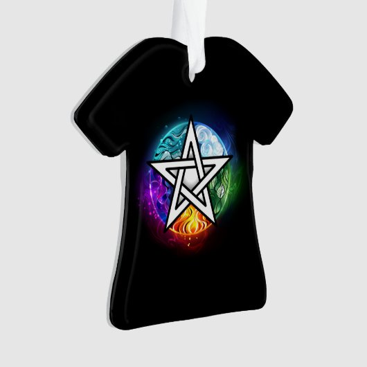 Wiccaanpentagram Ornament (voorkant)