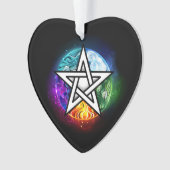 Wiccaanpentagram Ornament (voorkant)