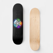 Wiccaanpentagram Persoonlijk Skateboard (Voorkant)