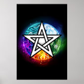 Wiccaanpentagram Poster (Voorkant)