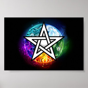 Wiccaanpentagram Poster