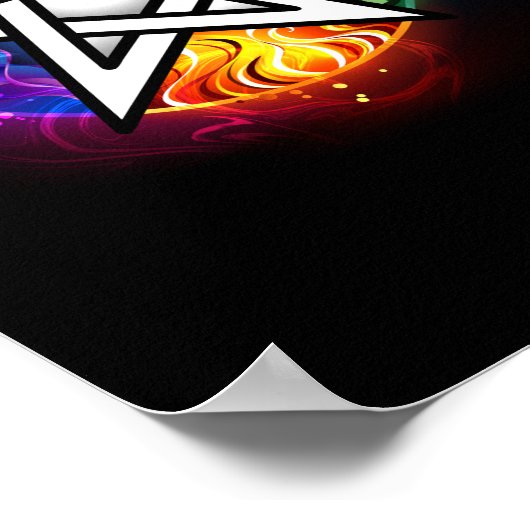 Wiccaanpentagram Poster (Hoek)