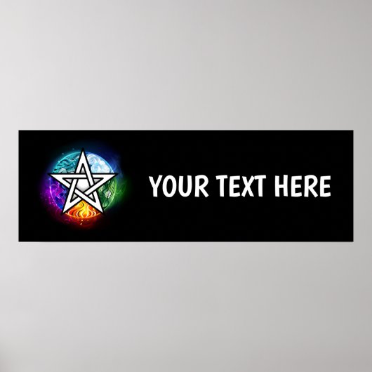 Wiccaanpentagram Poster (Voorkant)