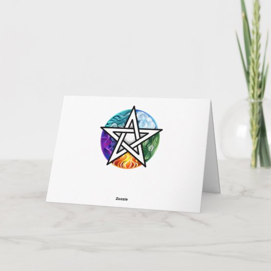 Wiccaanpentagram Programma (Achterkant)