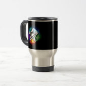 Wiccaanpentagram Reisbeker (Voorkant links)