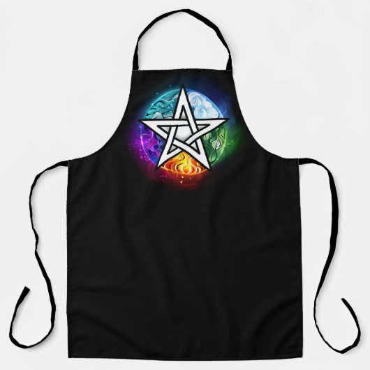 Wiccaanpentagram Schort (Voorkant)