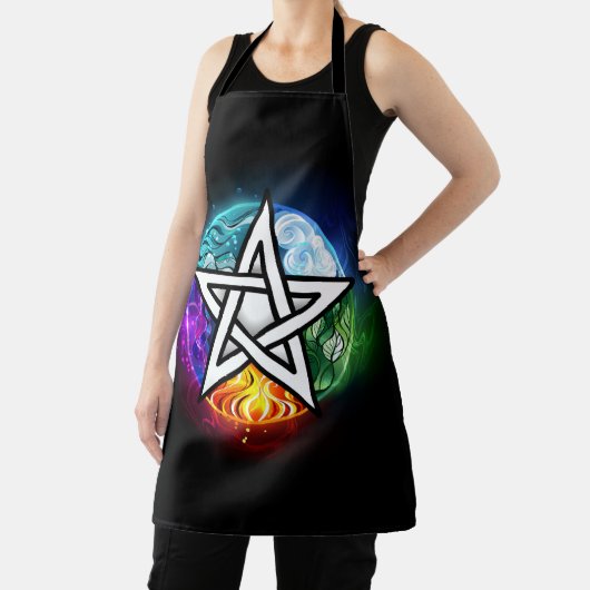 Wiccaanpentagram Schort (Insitu)