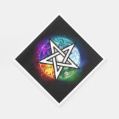 Wiccaanpentagram Servet (Hoek)