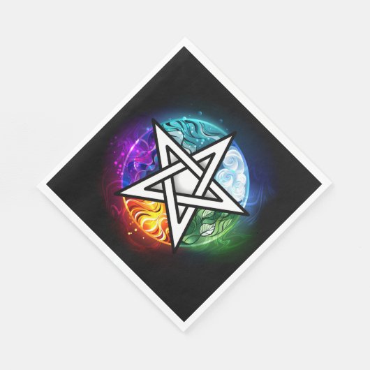 Wiccaanpentagram Servet (Hoek)